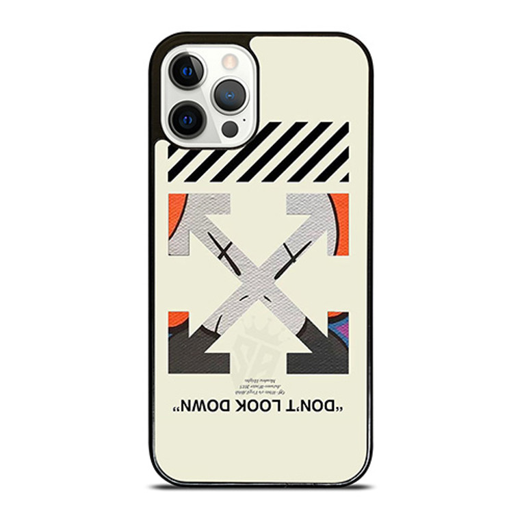 OFF WHITE KAWS LOGO DONT LOOK DOWN iPhone 12 Pro Case Cover