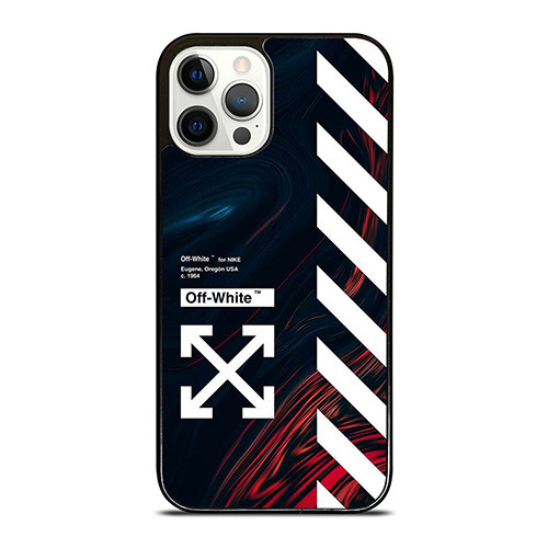 OFF WHITE LOGO MARBLE NIKE iPhone 12 Pro Case Cover