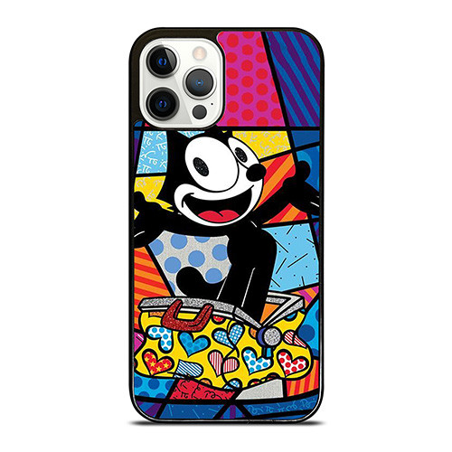 ROMERO BRITTO FELIX THE CAT ART iPhone 12 Pro Case Cover