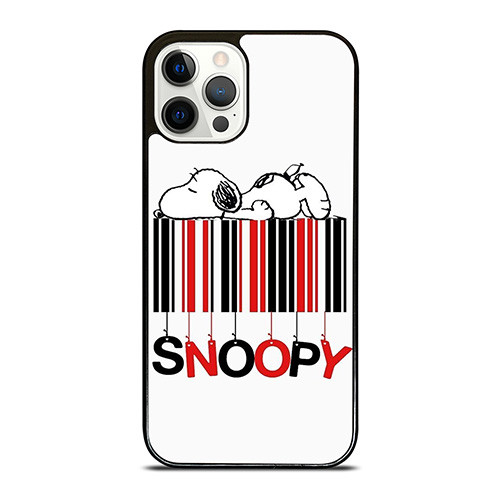 SNOOPY THE PEANUTS CARTOON BARCODE iPhone 12 Pro Case Cover