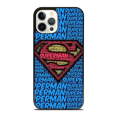 SUPERMAN TYPOGRAPHY LOGO iPhone 12 Pro Case Cover