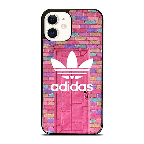 ADIDAS LOGO PINK WALL iPhone 12 Case Cover