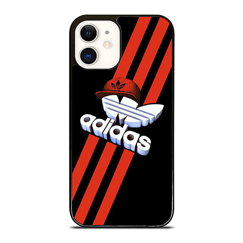 ADIDAS LOGO RED HAT iPhone 12 Case Cover