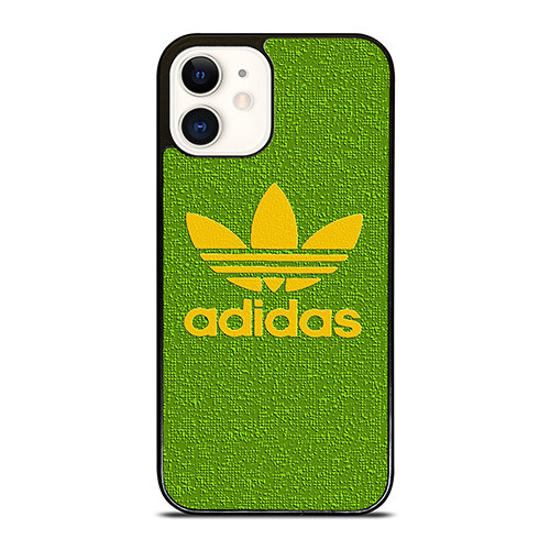 ADIDAS LOGO YELLOW GREEN iPhone 12 Case Cover