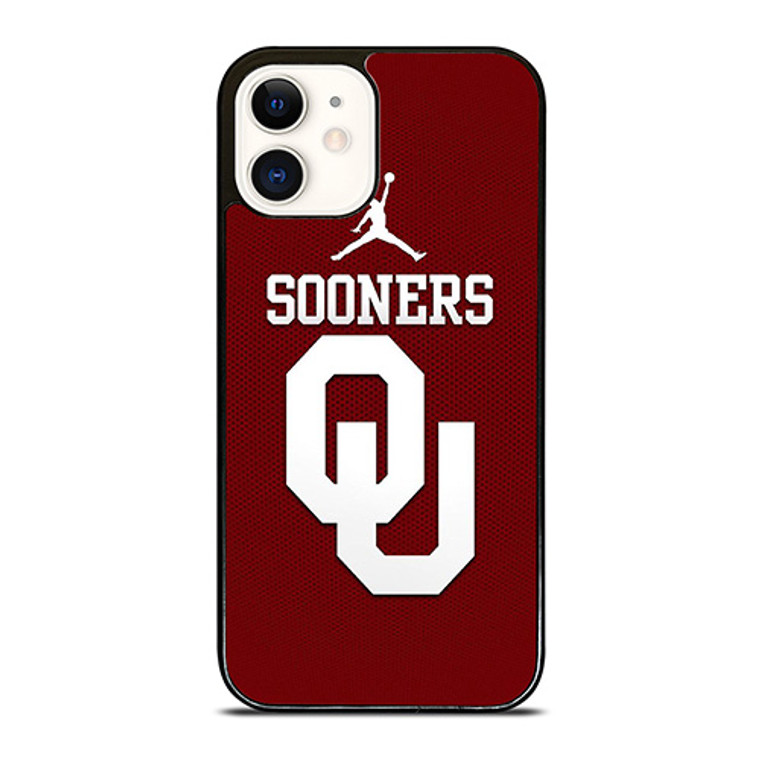 AIR JORDAN OKLAHOMA SOONERS UNIVERSITY FOOTBALL TEAM LOGO iPhone 12 Case Cover AIR JORDAN OKLAHOMA SOONERS UNIVERSITY FOOTBALL TEAM LOGO iPhone 12 Case Cover