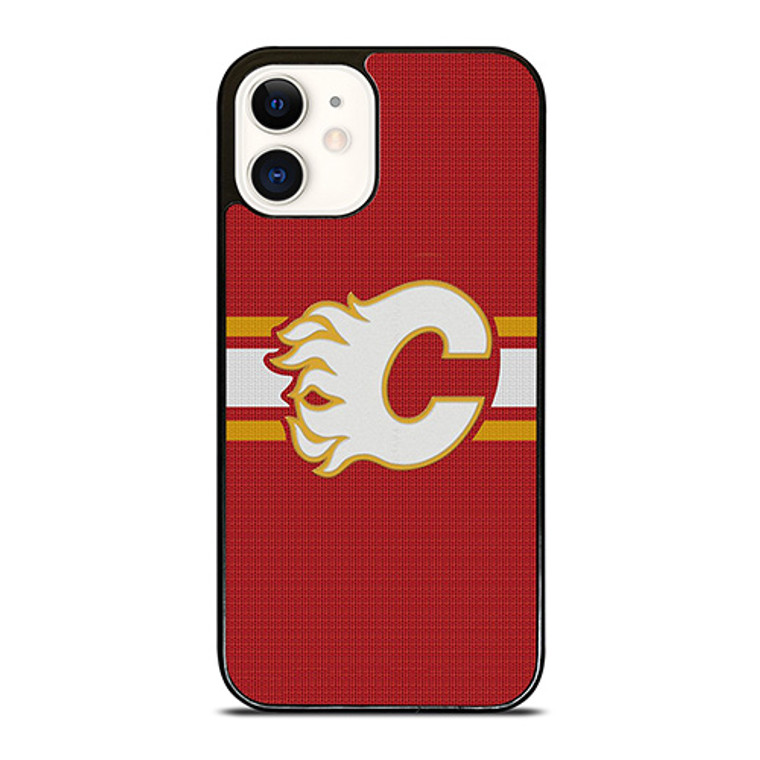 CALGARY FLAMES HOCKEY TEAM LOGO iPhone 12 Case Cover