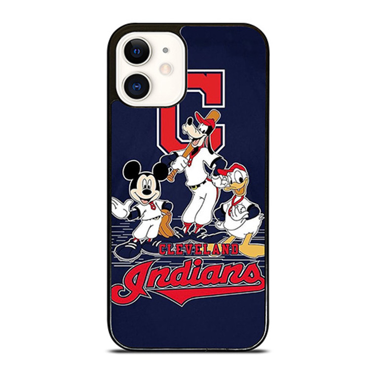 CLEVELAND INDIANS BASEBALL DISNEY MICKEY DONALD GOOFY iPhone 12 Case Cover