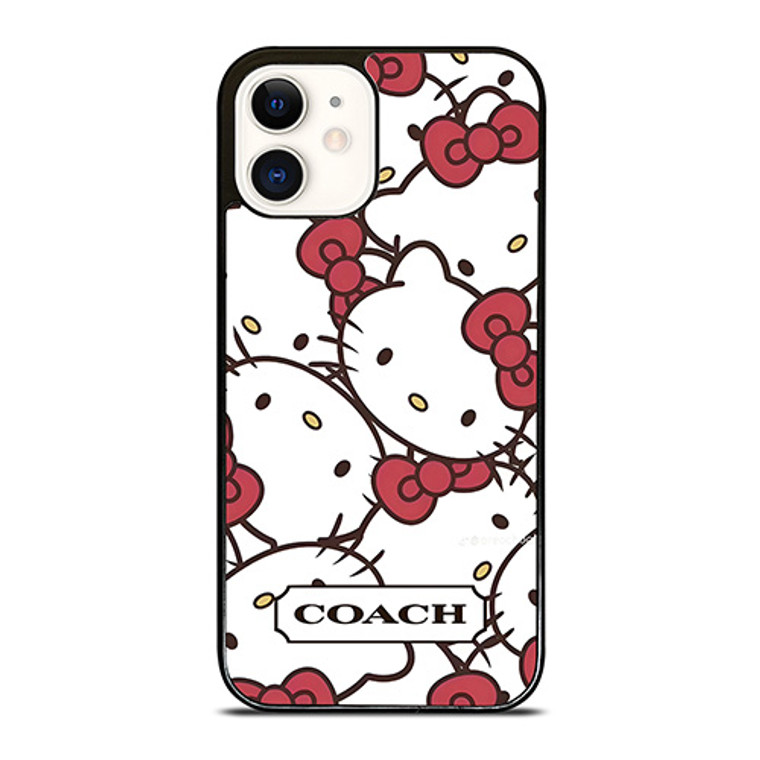COACH NEW YORK HELLO KITTY FACE COLLAGE iPhone 12 Case Cover
