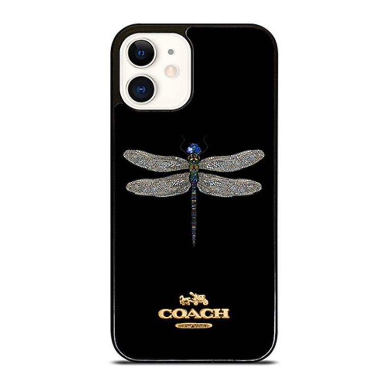 COACH NEW YORK LOGO DRAGONFLY iPhone 12 Case Cover