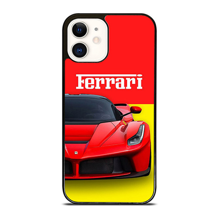 FERRARI LOGO RED CAR iPhone 12 Case Cover FERRARI LOGO RED CAR iPhone 12 Case Cover
