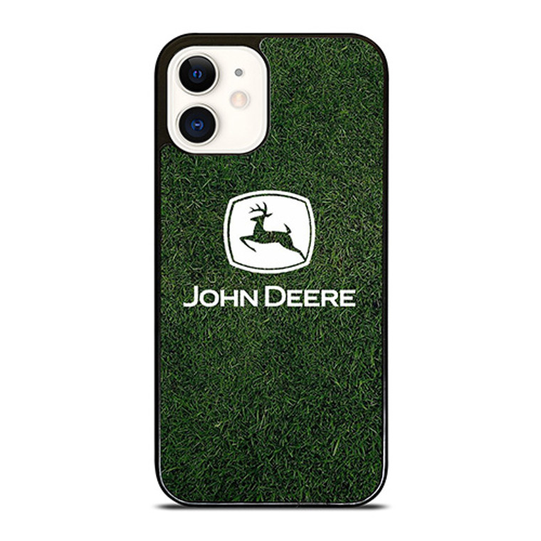 JOHN DEERE LOGO GREEN GRASS ICON iPhone 12 Case Cover