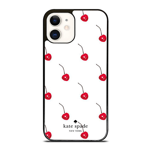KATE SPADE NEW YORK LOGO CHERRIES iPhone 12 Case Cover