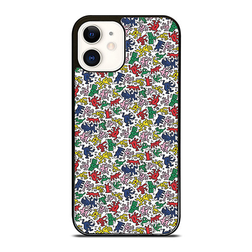 KEITH HARING ART COLORFUL FIGURES iPhone 12 Case Cover