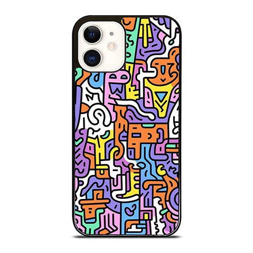 KEITH HARING ART COLORFUL STYLE iPhone 12 Case Cover