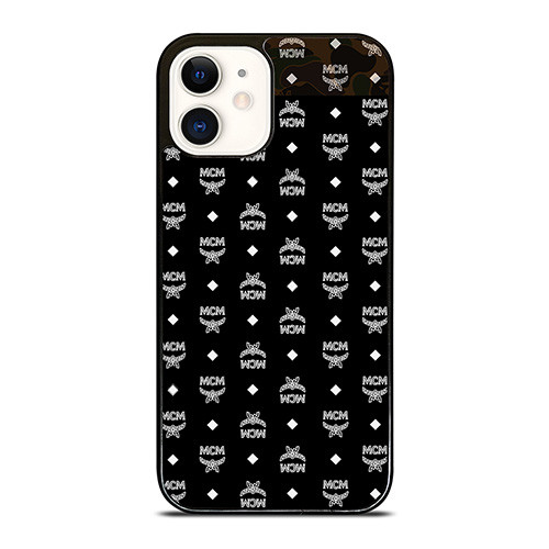 MCM MICHAEL CROMER MUNICH BLACK LOGO iPhone 12 Case Cover