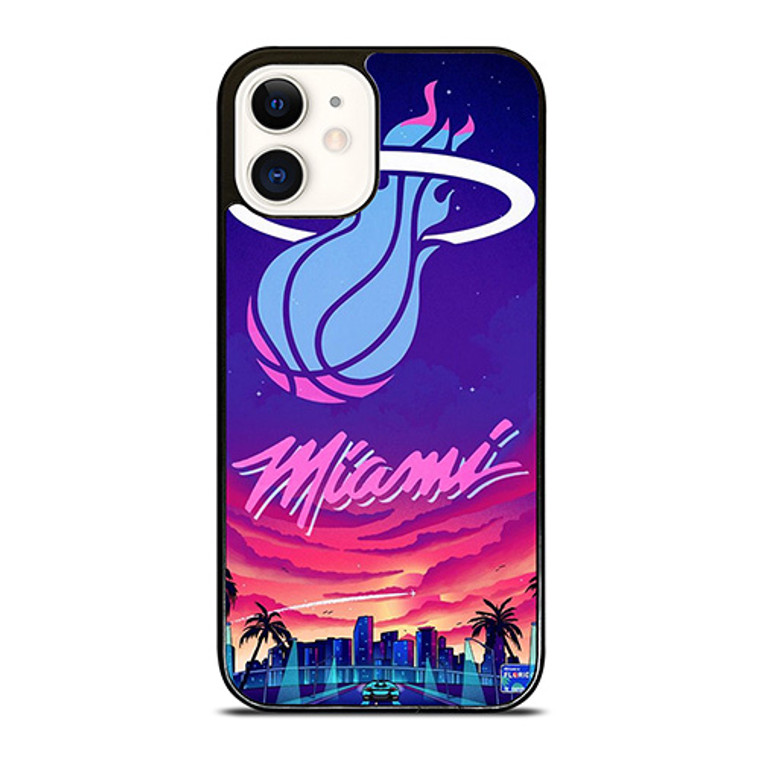 MIAMI HEAT BASKETBALL TEAM LOGO iPhone 12 Case Cover MIAMI HEAT BASKETBALL TEAM LOGO iPhone 12 Case Cover
