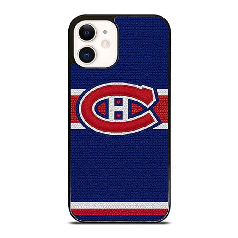 MONTREAL CANADIENS LOGO HOCKEY TEAM EMBORDERY iPhone 12 Case Cover MONTREAL CANADIENS LOGO HOCKEY TEAM EMBORDERY iPhone 12 Case Cover