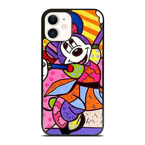 ROMERO BRITTO MINNIE MOUSE ART iPhone 12 Case Cover