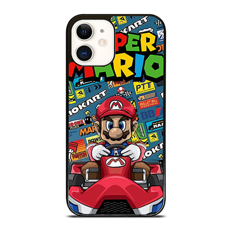 SUPER MARIO BROSS NINTENDO GAME MARIO CART iPhone 12 Case Cover SUPER MARIO BROSS NINTENDO GAME MARIO CART iPhone 12 Case Cover