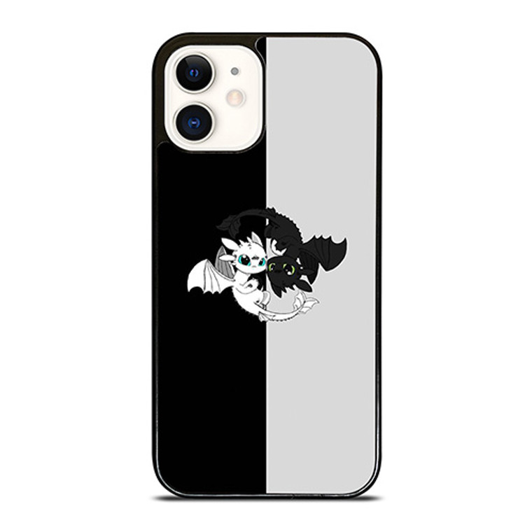 TOOTHLESS AND LIGHT FURY YIN YANG iPhone 12 Case Cover