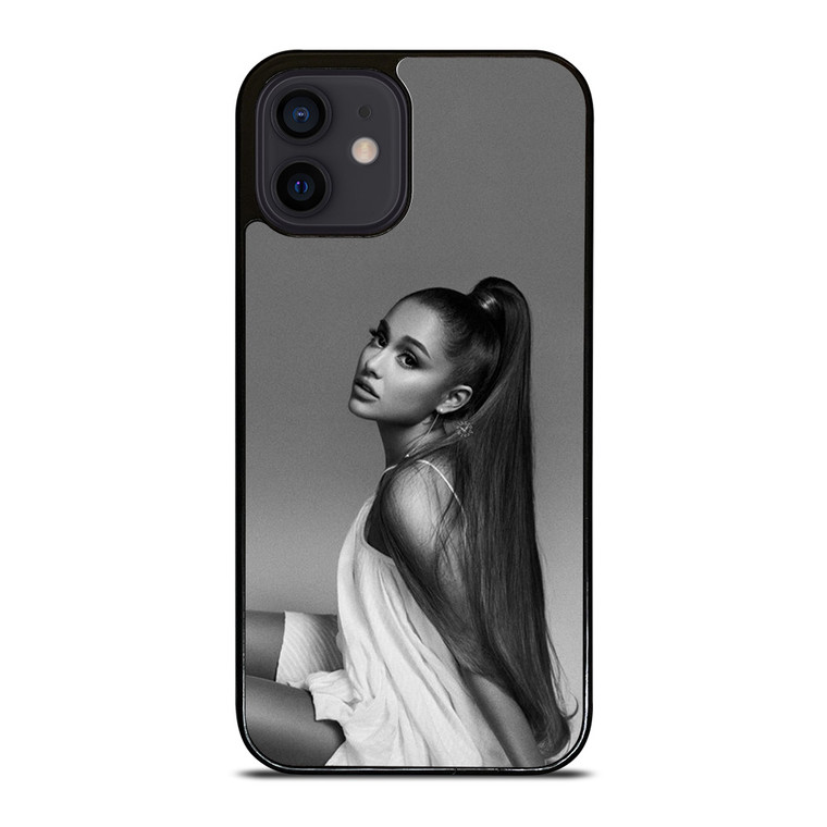 ARIANA GRANDE BLACK AND WHITE iPhone 12 Mini Case Cover ARIANA GRANDE BLACK AND WHITE iPhone 12 Mini Case Cover