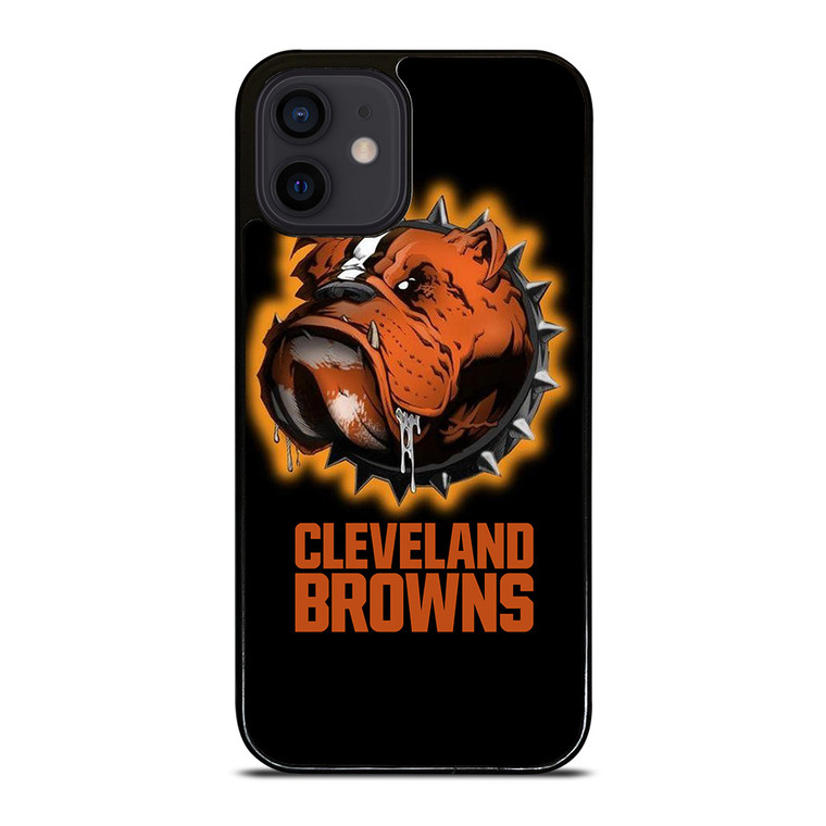 CLEVELAND BROWNS FOOTBALL LOGO DAWG POUND MASCOT iPhone 12 Mini Case Cover
