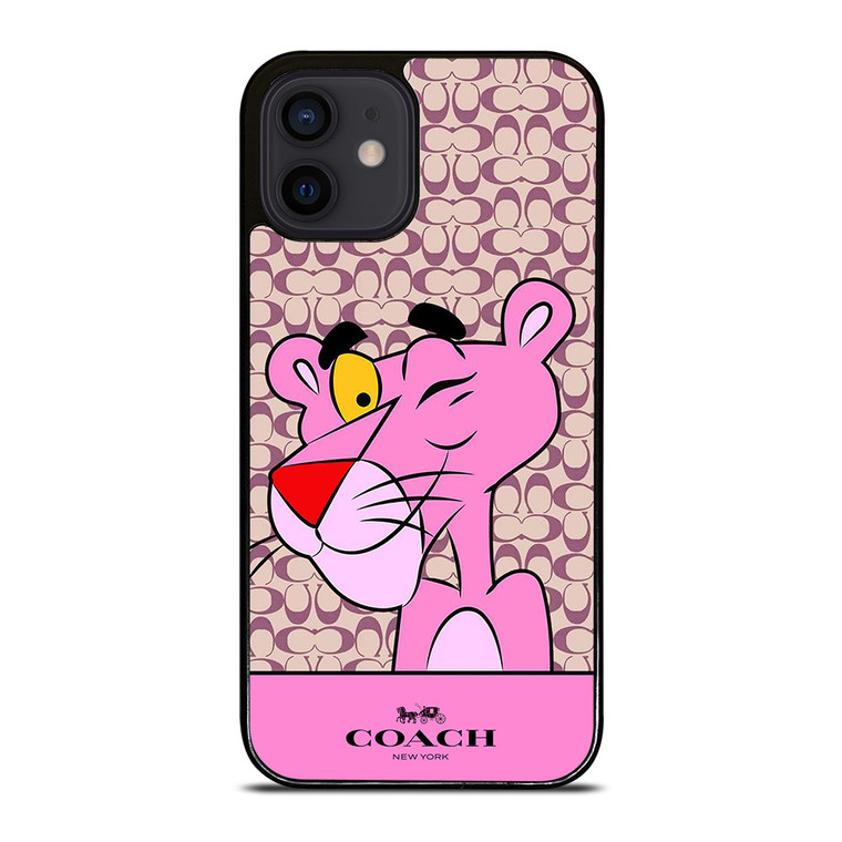 COACH NEW YORK LOGO X PINK PANTHER iPhone 12 Mini Case Cover COACH NEW YORK LOGO X PINK PANTHER iPhone 12 Mini Case Cover