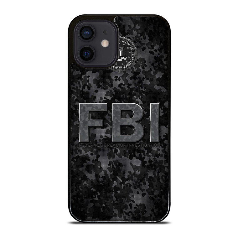 FBI LOGO CAMO iPhone 12 Mini Case Cover FBI LOGO CAMO iPhone 12 Mini Case Cover