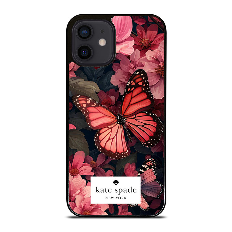 KATE SPADE NEW YORK FLOWER BUTTTERFLY iPhone 12 Mini Case Cover