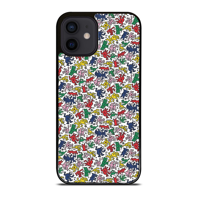 KEITH HARING ART COLORFUL FIGURES iPhone 12 Mini Case Cover
