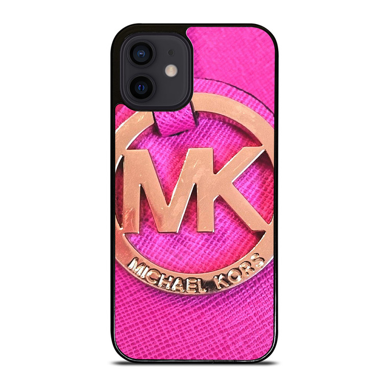 MICHAEL KORS MK LOGO PINK GOLD EMBLEM iPhone 12 Mini Case Cover