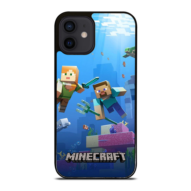 MINECRAFT GAMES UNDER WATER iPhone 12 Mini Case Cover