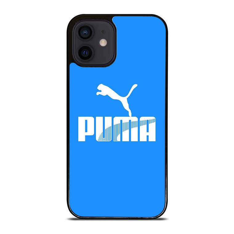 PUMA LOGO BLUE ICON iPhone 12 Mini Case Cover PUMA LOGO BLUE ICON iPhone 12 Mini Case Cover