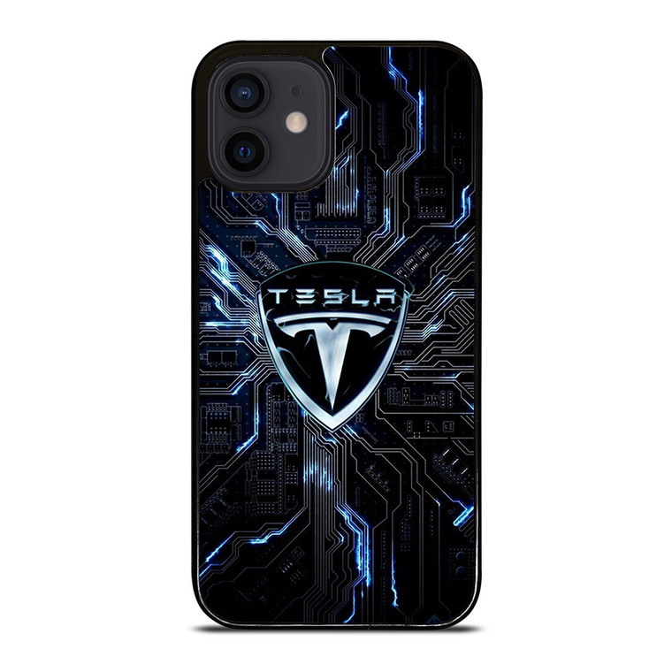 TESLA ELECTRIC CAR LOGO iPhone 12 Mini Case Cover