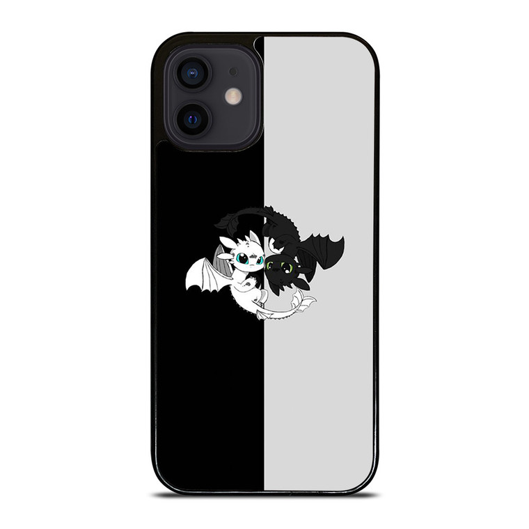 TOOTHLESS AND LIGHT FURY YIN YANG iPhone 12 Mini Case Cover
