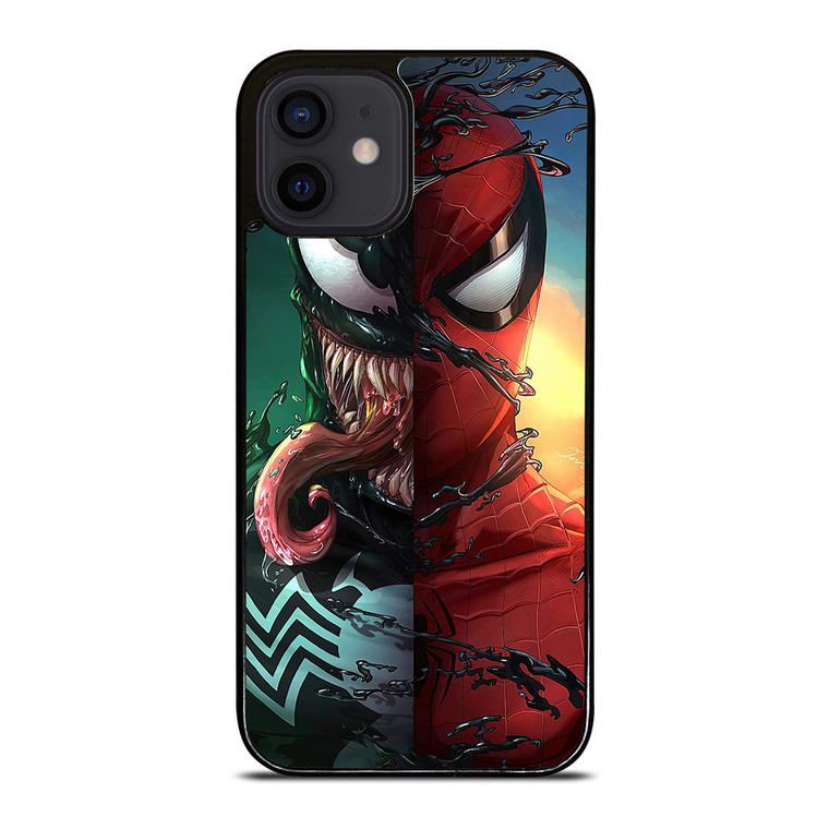 VENOM V SPIDERMAN FACE SUPERHERO MARVEL COMICS iPhone 12 Mini Case Cover