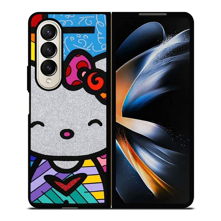 HELLO KITTY ROMERO BRITTO ART Samsung Galaxy Z Fold 4 Case Cover