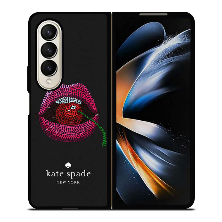KATE SPADE NEW YORK LIPS AND CHERRY Samsung Galaxy Z Fold 4 Case Cover
