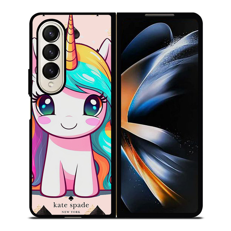 KATE SPADE NEW YORK LOGO PRETTY UNICORN Samsung Galaxy Z Fold 4 Case Cover