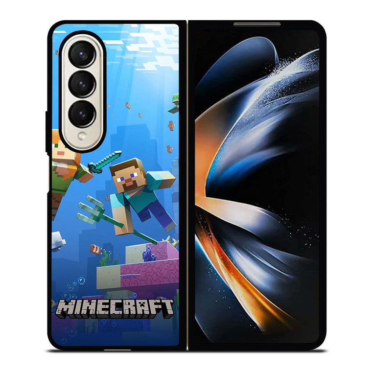 MINECRAFT GAMES UNDER WATER Samsung Galaxy Z Fold 4 Case Cover