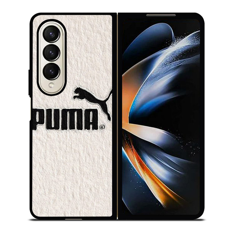 PUMA LOGO BLACK WHITE ICON Samsung Galaxy Z Fold 4 Case Cover