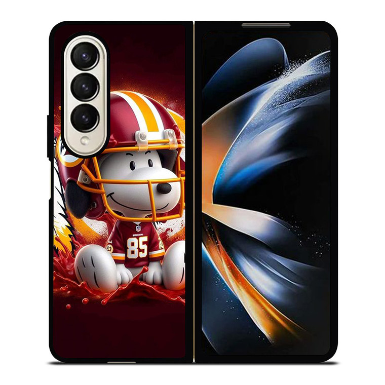 SNOOPY CHICAGO BLACKHAWKS FOOTBALL Samsung Galaxy Z Fold 4 Case Cover