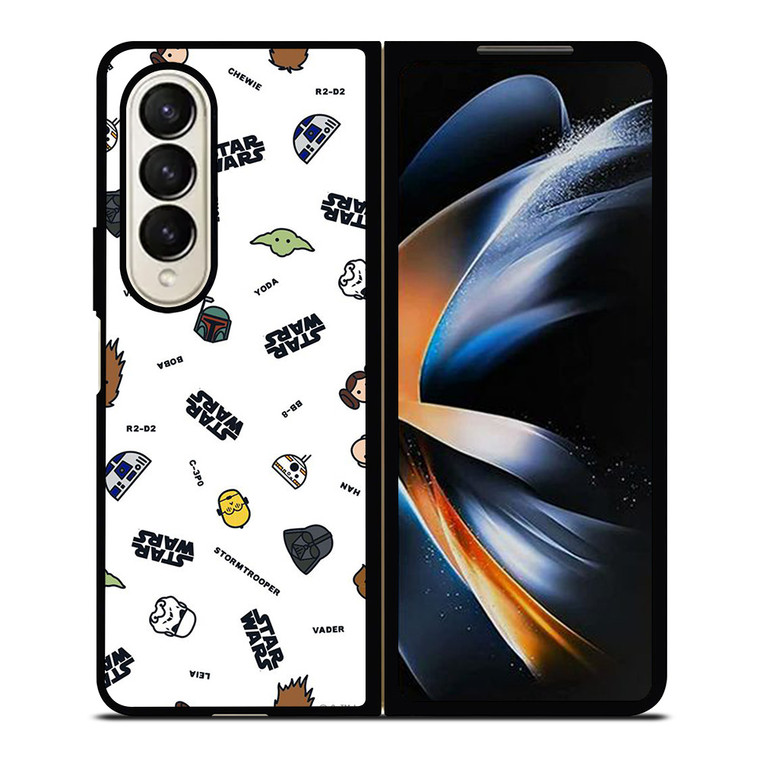 STAR WARS CUTE CARTOON COLLAGE Samsung Galaxy Z Fold 4 Case Cover