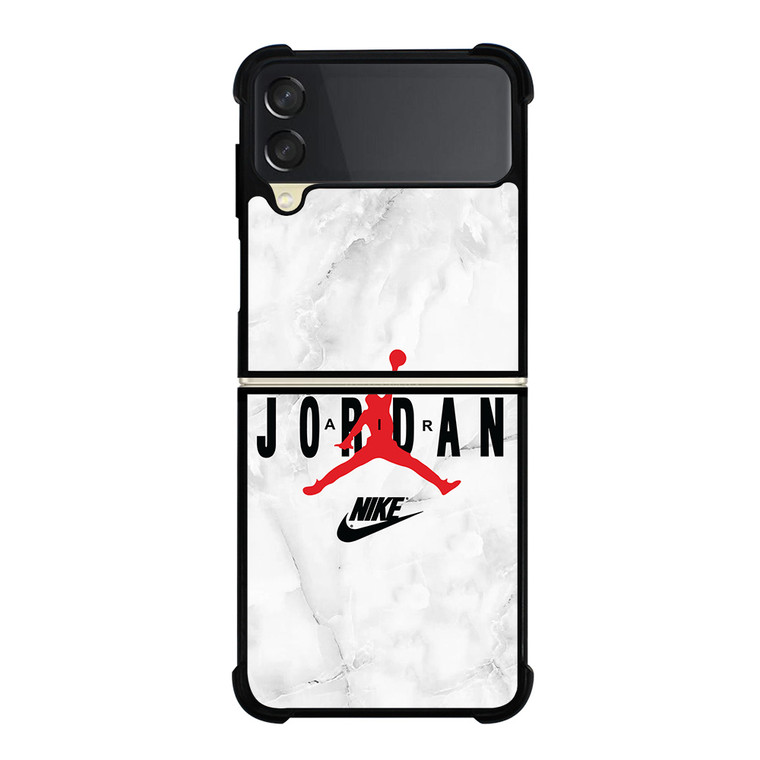 AIR JORDAN NIKE SHOES LOGO MARBLE Samsung Galaxy Z Flip 3 Case Cover