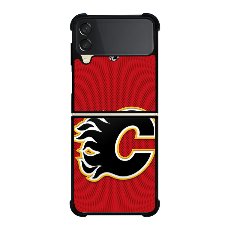 CALGARY FLAMES NHL HOCKEY TEAM LOGO Samsung Galaxy Z Flip 3 Case Cover