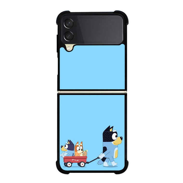 HEELERS FAMILY BLUEY CARTOON Samsung Galaxy Z Flip 3 Case Cover