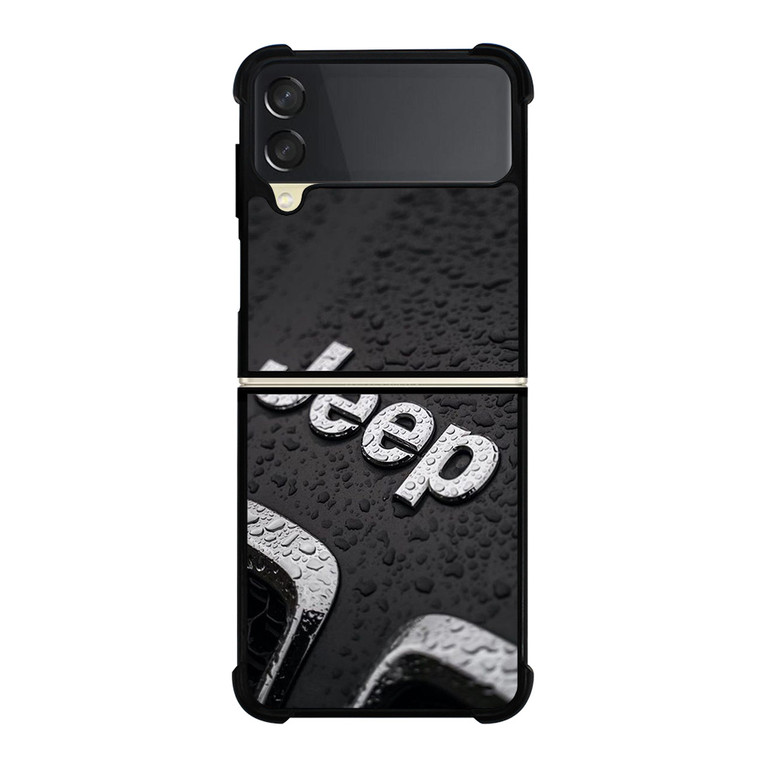 JEEP CAR LOGO UNDER RAIN Samsung Galaxy Z Flip 3 Case Cover