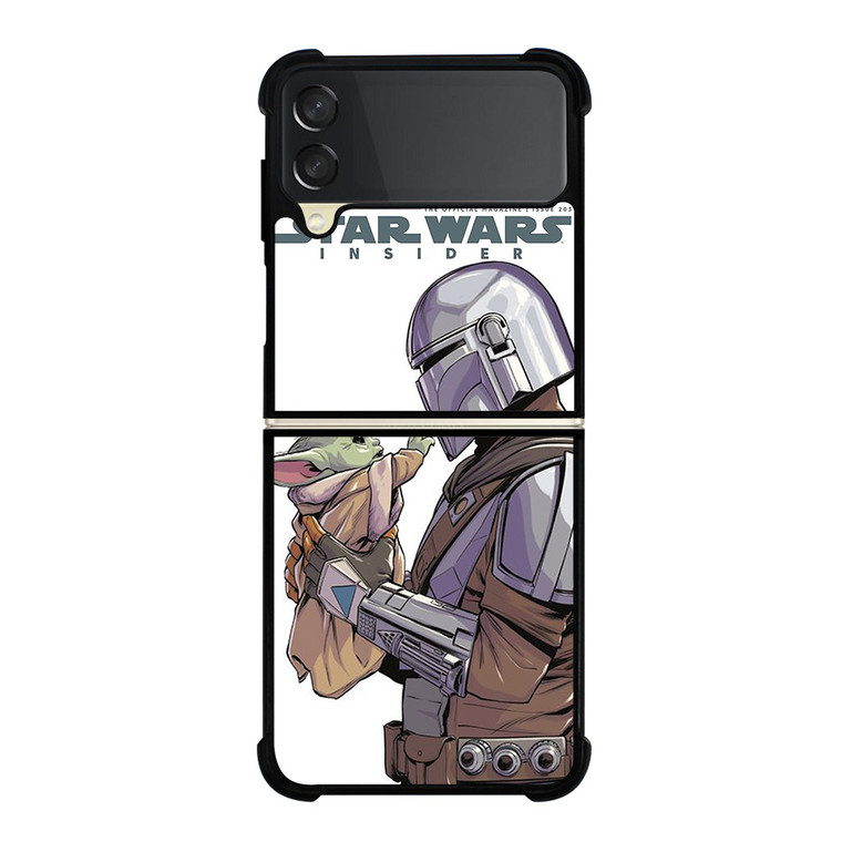 MANDALORIAN AND BABY YODA STAR WARS INSIDER Samsung Galaxy Z Flip 3 Case Cover