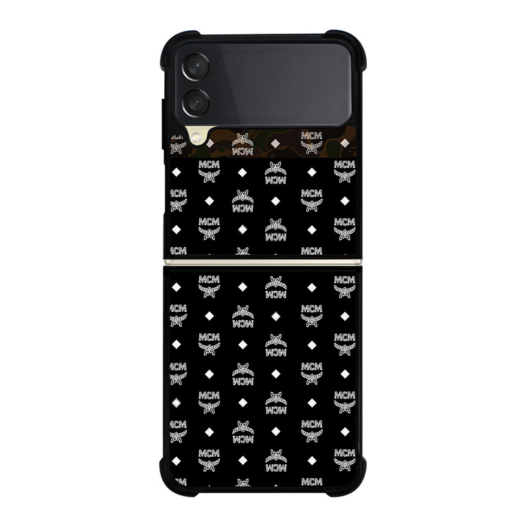 MCM MICHAEL CROMER MUNICH BLACK LOGO Samsung Galaxy Z Flip 3 Case Cover