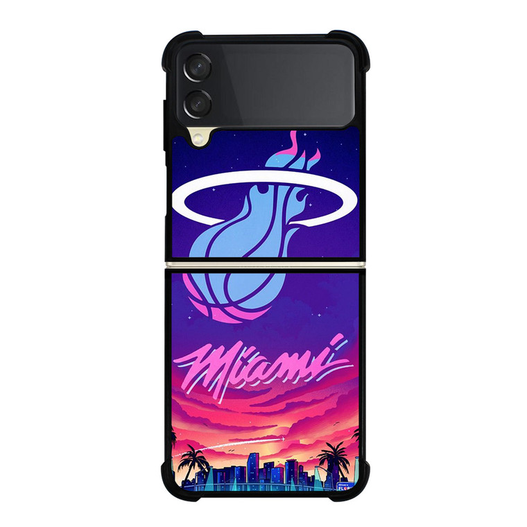 MIAMI HEAT BASKETBALL TEAM LOGO Samsung Galaxy Z Flip 3 Case Cover